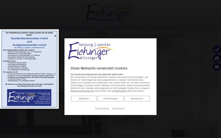 Ekrānuzņēmums no eichinger-heizung.de