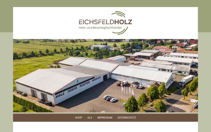 Ekrānuzņēmums no eichsfeld-holz.de