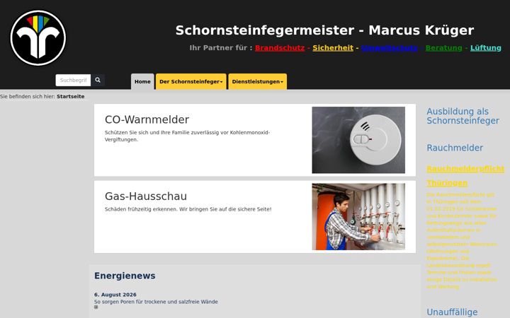 Ekrānuzņēmums no eichsfelder-schornsteinfeger.de