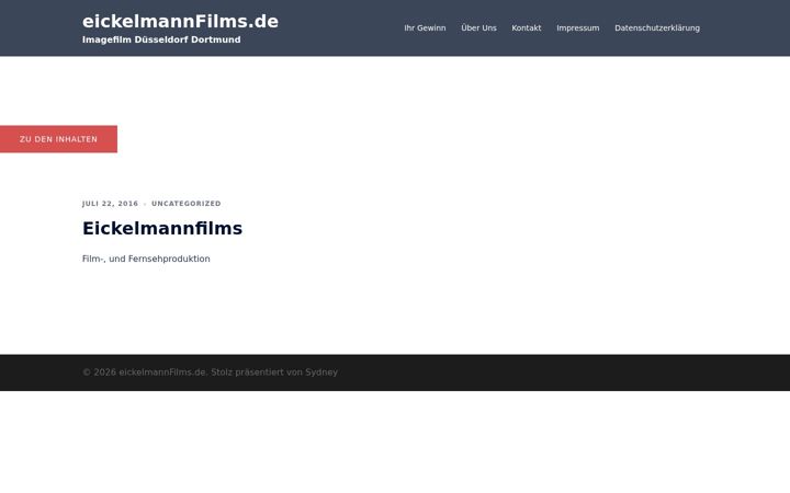 Screenshot of eickelmannfilms.de