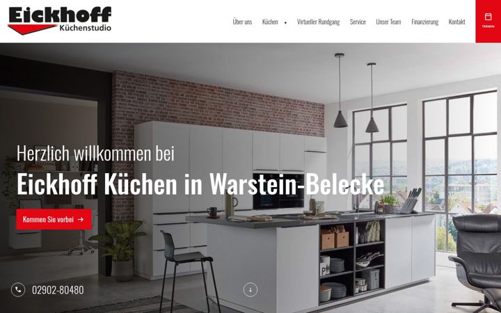 Screenshot of eickhoff-kuechen.de