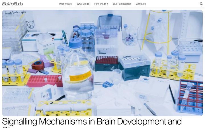 Screenshot of eickholtlab.com
