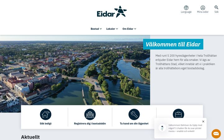 Screenshot of eidar.se