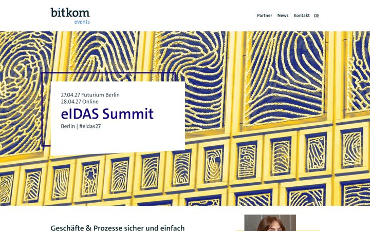 Screenshot of eidas-summit.de
