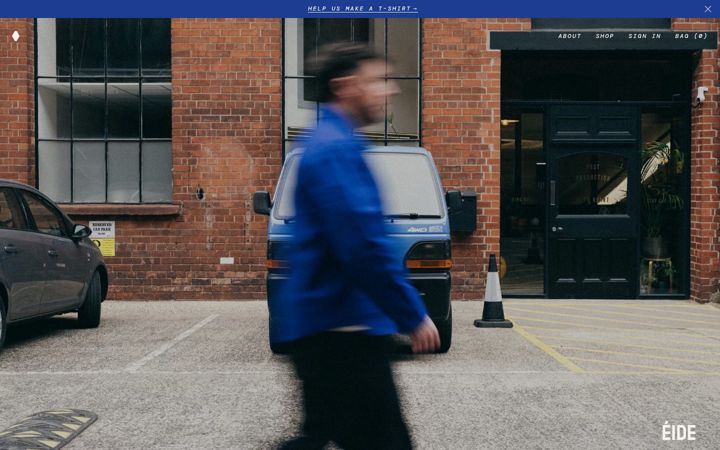Screenshot of eideclothing.co.uk