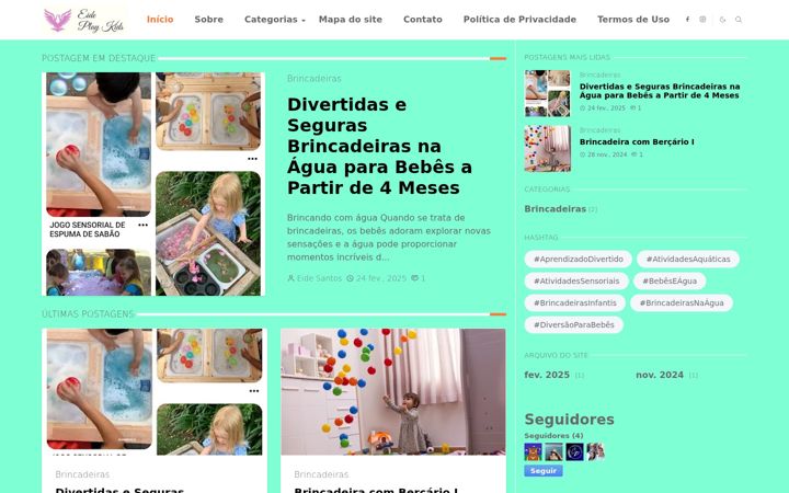 Snímek obrazovky eideplaykids.com.br