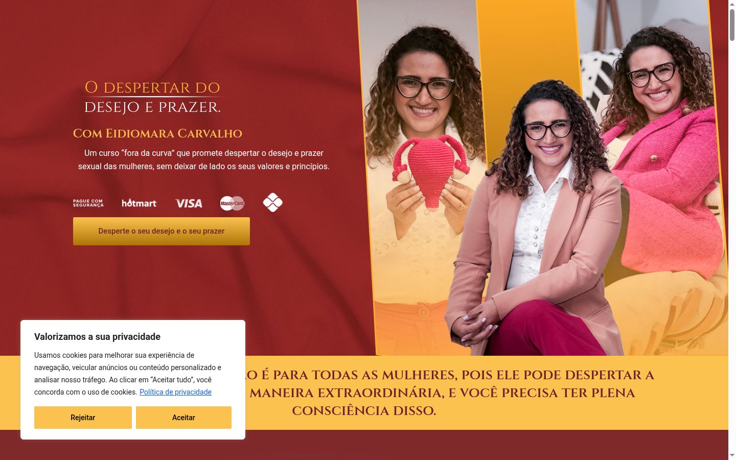 Capture d'écran de la bannière de consentement affichée avant toute interaction
