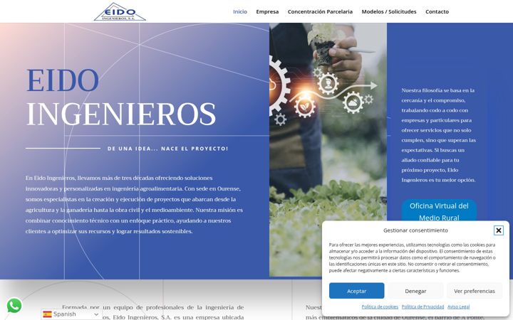 Skjermbilde av eidoingenieros.es