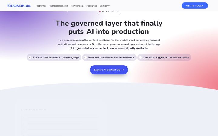 Screenshot of eidosmedia.com
