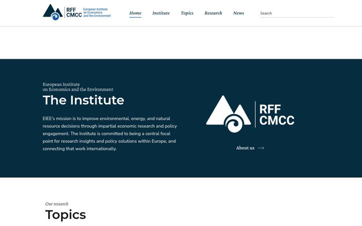 Screenshot of eiee.org