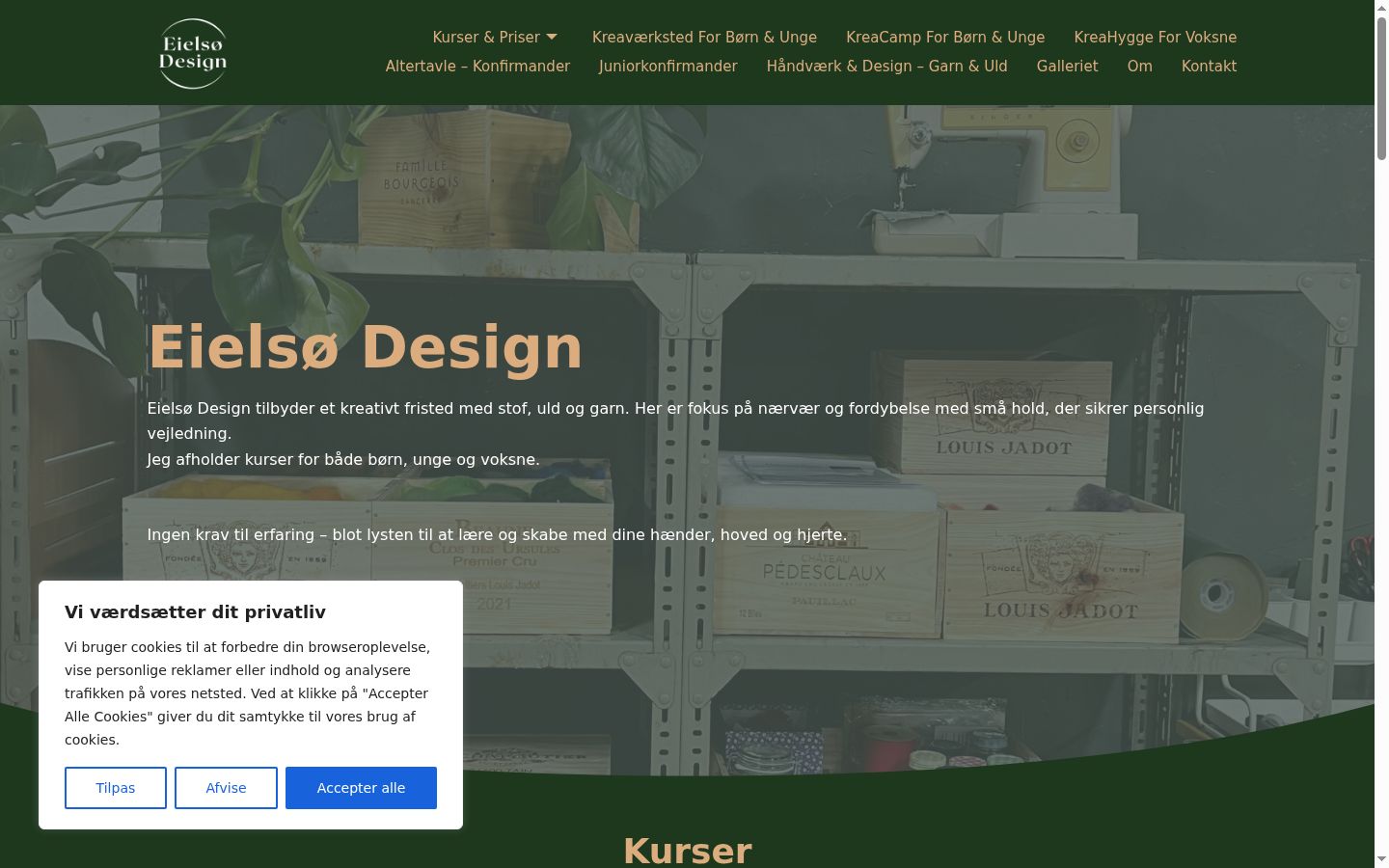 Screenshot tal-banner tal-kunsens muri qabel kwalunkwe interazzjoni