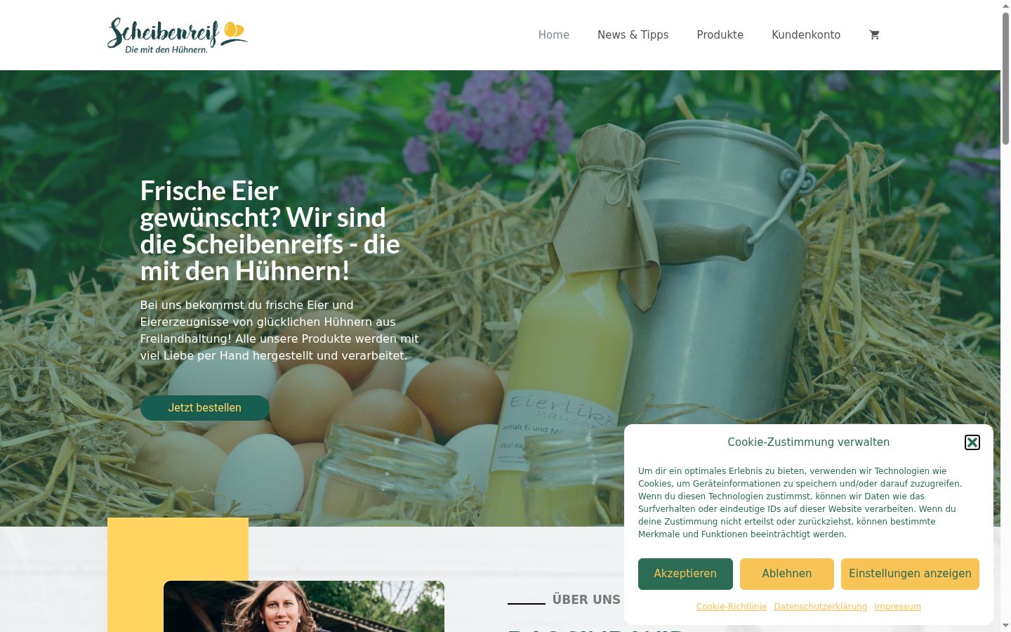 Screenshot tal-banner tal-kunsens muri qabel kwalunkwe interazzjoni
