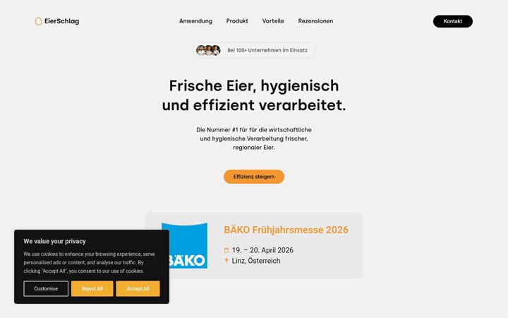 Screenshot of eierschlag.com