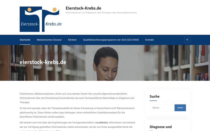 Screenshot of eierstock-krebs.de