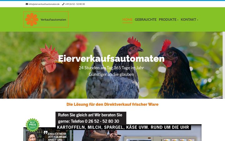 Screenshot of eierverkaufsautomaten.de