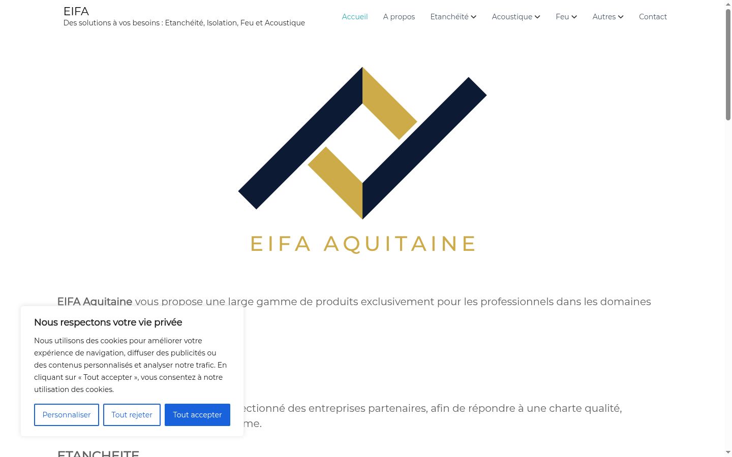 Screenshot του banner συγκατάθεσης που εμφανίστηκε πριν από οποιαδήποτε αλληλεπίδραση