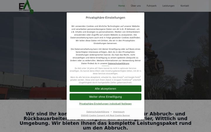 Screenshot of eifel-abbruch.de
