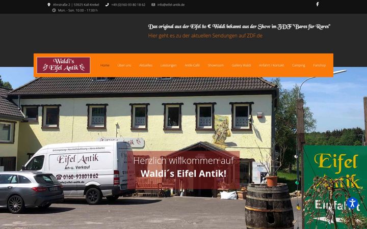 Screenshot of eifel-antik.de