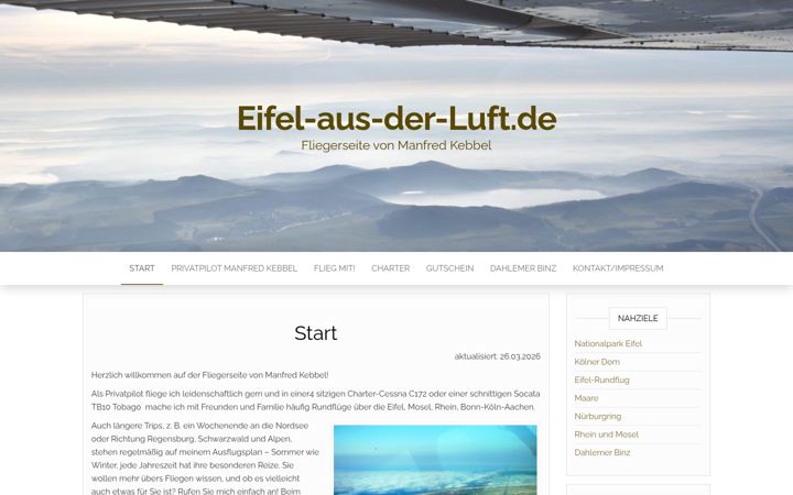 Capture d'écran de eifel-aus-der-luft.de