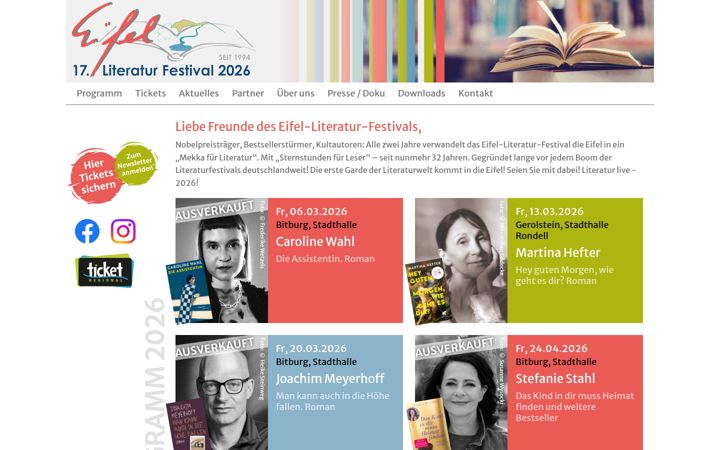 Screenshot του eifel-literatur-festival.de