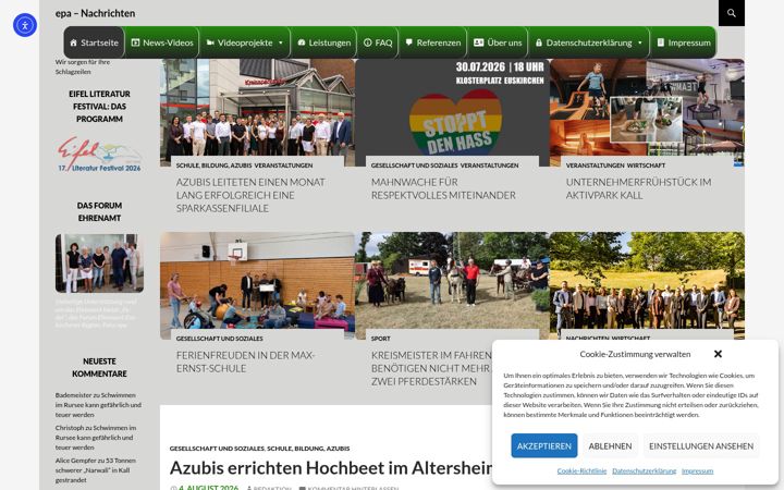 Screenshot του eifeler-presse-agentur.de
