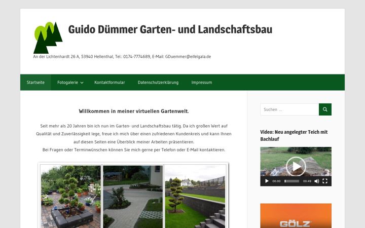 Screenshot of eifelgala.de