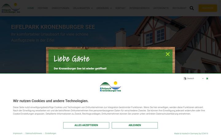 Skjermbilde av eifelpark-eks.de