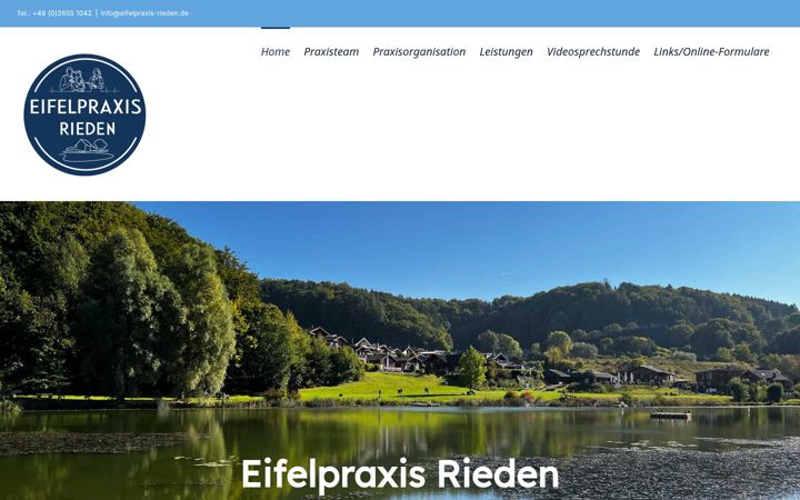 Ekraanipilt saidist eifelpraxis-rieden.de
