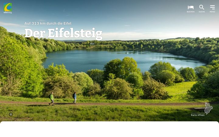 Screenshot of eifelsteig.de