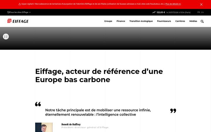 Screenshot of eiffage.com