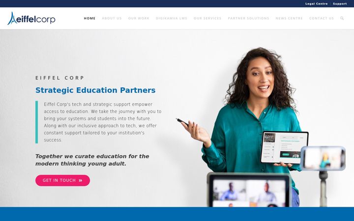 Екранна снимка на eiffelcorp.co.za