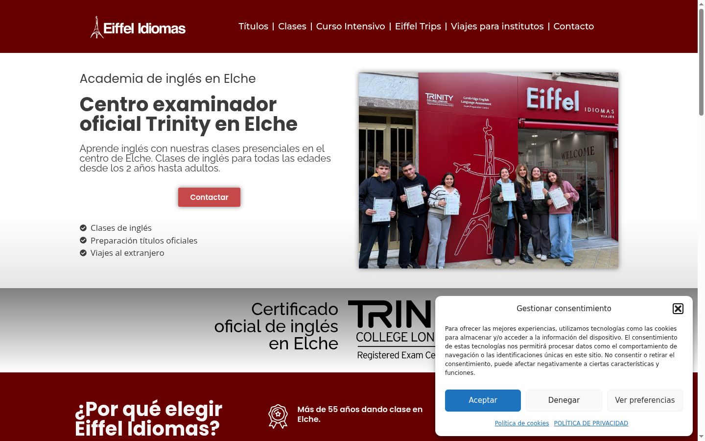 Ekrānuzņēmums ar piekrišanas baneri, kas tika rādīts pirms jebkādas mijiedarbības