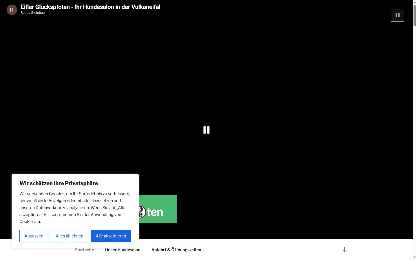 Zrzut ekranu banera zgody wyświetlanego przed jakąkolwiek interakcją