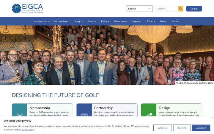 Screenshot of eigca.org