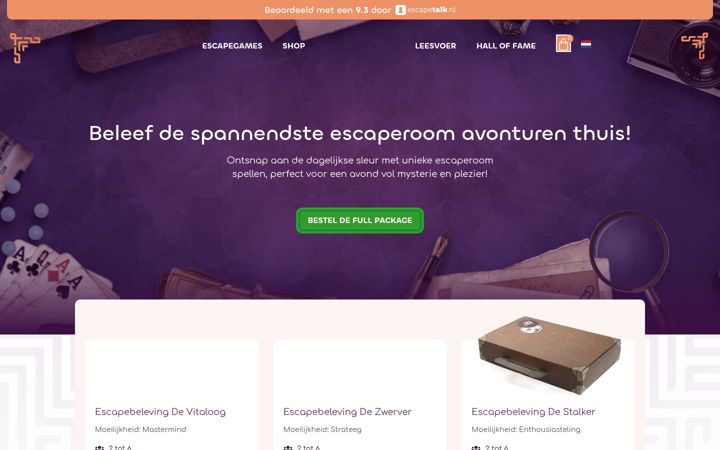 Captura de pantalla de eigenaaronbekend.nl