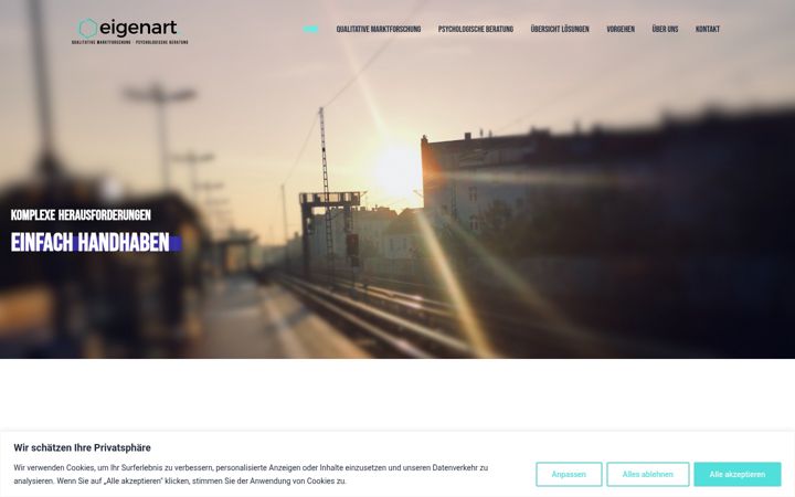 Screenshot of eigenart-marktforschung.de