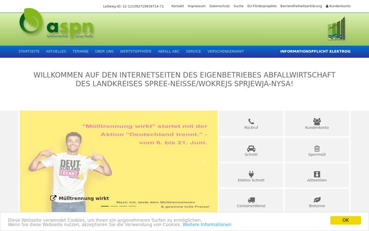 Screenshot of eigenbetrieb-abfallwirtschaft.de