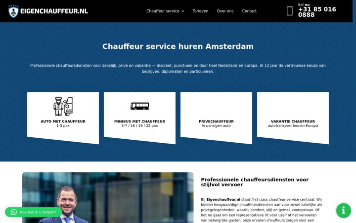 Captura de ecrã de eigenchauffeur.nl