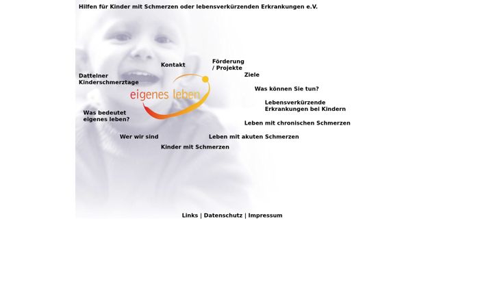 Screenshot of eigenes-leben-ev.de