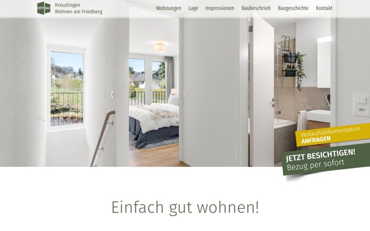 Captură de ecran a eigenheimkreuzlingen.ch