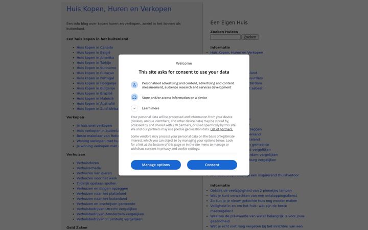 Zrzut ekranu eigenhuis.info