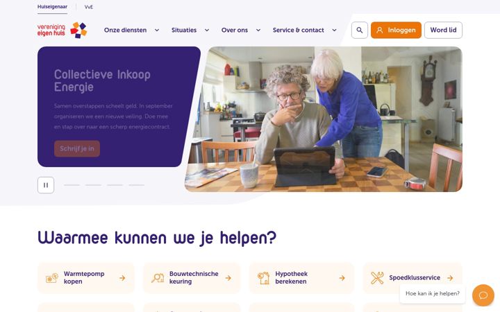 Screenshot of eigenhuis.nl
