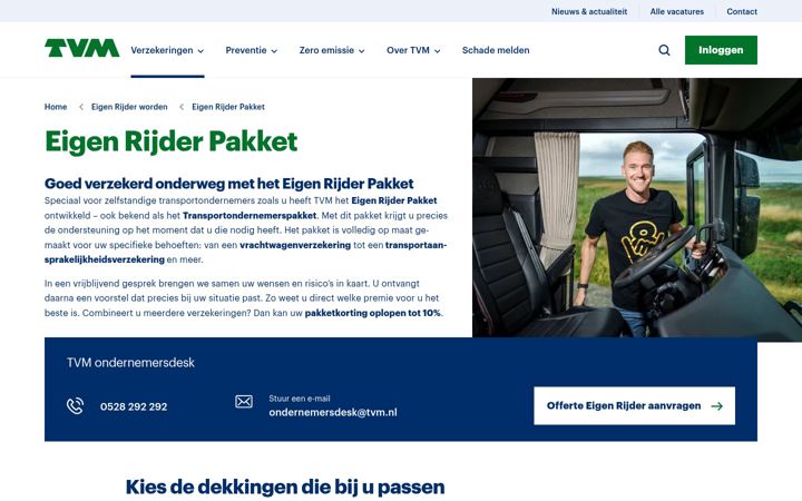 Ekrānuzņēmums no eigenrijderbegeleider.nl