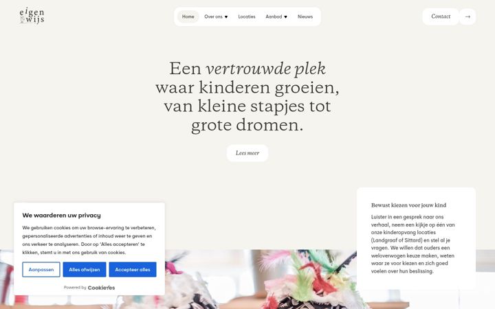 Screenshot of eigenwijs.com