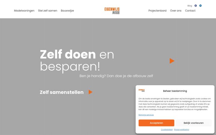 Captura de ecrã de eigenwijsbouw.nl