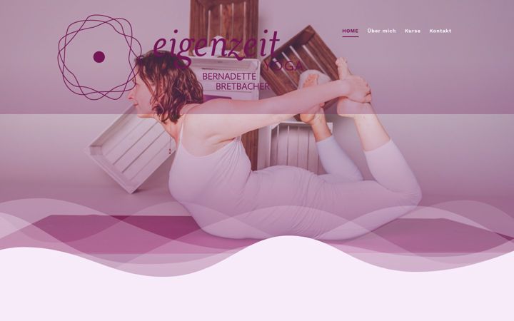 Snímek obrazovky eigenzeit-yoga.at