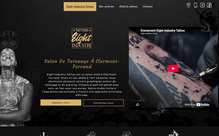 Screenshot di eight-industry-tattoo.fr