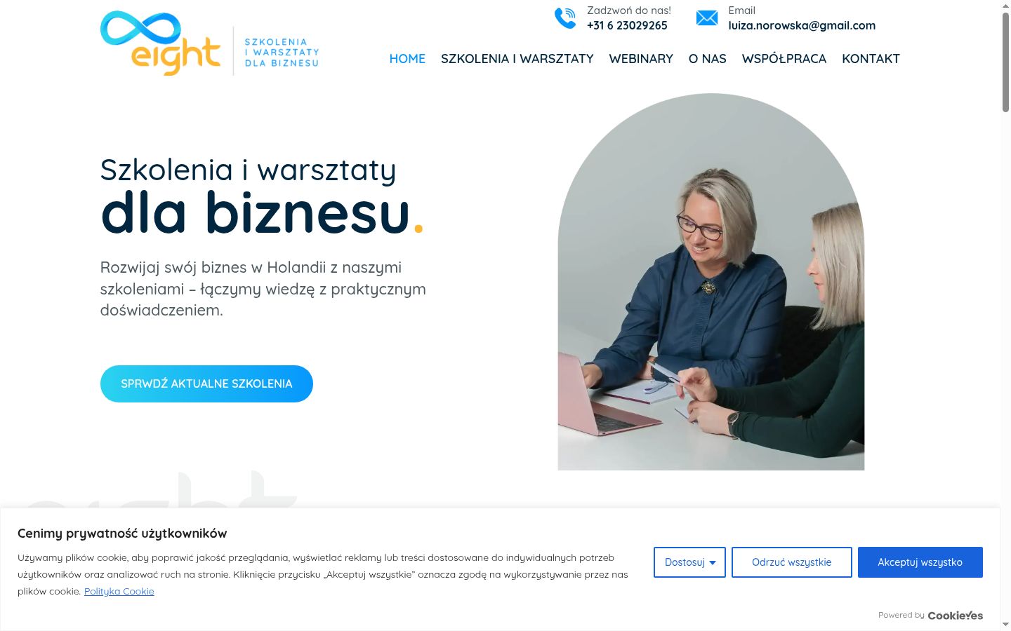 Ekrānuzņēmums ar piekrišanas baneri, kas tika rādīts pirms jebkādas mijiedarbības