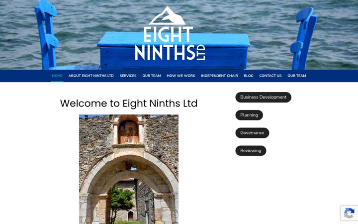 Screenshot του eightninths.co.uk
