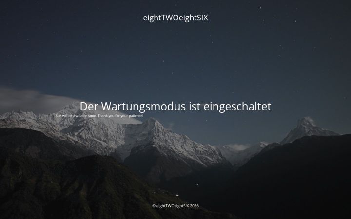 Ekraanipilt saidist eighttwoeightsix.de